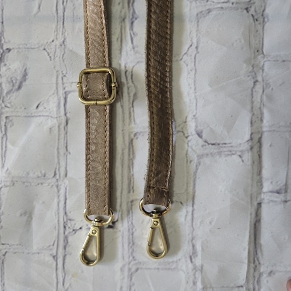 CIVICO93 Made Leather  Beige and Brown Hand Bag to Adjustable Crossbody - Picture 13 of 16